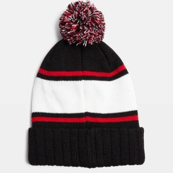 Nwt American Needle Coca Cola Pom Pom Beanie Pillow Line Black Ivory Red New Tag - Picture 3 of 10